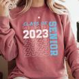 Senior Graduation Class Of 2023 Cute Senior 2023 Comfort Colors Sweatshirt Crimson