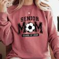 Senior Mom 2025 Soccer Mom Class Of 2025 Graduation Comfort Colors Sweatshirt Crimson
