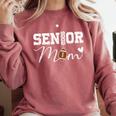 Senior Mom 2026 Football Mommy Class Of 2026 Graduation Comfort Colors Sweatshirt Crimson