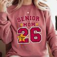 Senior Mom 2026 Proud Senior Mom Class Of 26 For Graduation Comfort Colors Sweatshirt Crimson