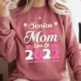 Senior Mom Of A Class Of 2022 Heart School Graduation Comfort Colors Sweatshirt Crimson