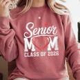 Senior Mom Class Of 2026 Graduation Senior 2026 Mom Comfort Colors Sweatshirt Crimson