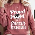 Senior Mom Class Of 2026 Soccer Mom Graduation Comfort Colors Sweatshirt Crimson