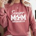 Senior Mom Class Of 2026 Soccer Mom Graduation Premium Tri-Blend Comfort Colors Sweatshirt Crimson