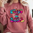 Senior Year 2022 Class Of 2022 Graduation Tie Dye Groovy Comfort Colors Sweatshirt Crimson
