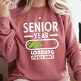 Senior Year Loading Please Wait Graduation Comfort Colors Sweatshirt Crimson