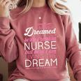Sexy Freakin' Nurse Nursing T Shirt For RN Graduation Comfort Colors Sweatshirt Crimson