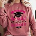 She Believed She Could So She Mastered It Graduation Comfort Colors Sweatshirt Crimson