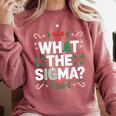 What The Sigma Christmas Party Outfit For Introverts Comfort Colors Sweatshirt Crimson What The Sigma Christmas Party Outfit For Introverts Comfort Colors Sweatshirt Crimson