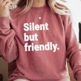 Silent But Friendly Kind Hearted Introvert Comfort Colors Sweatshirt Crimson Silent But Friendly Kind Hearted Introvert Comfort Colors Sweatshirt Crimson