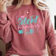 Silent Productivity Introvert Office Staff Secretary Admin Comfort Colors Sweatshirt Crimson