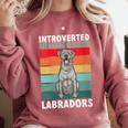 Silver Labrador Retriever Introvert Silver Lab Comfort Colors Sweatshirt Crimson Silver Labrador Retriever Introvert Silver Lab Comfort Colors Sweatshirt Crimson