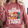 Sloth For Sloth Lover Men Women Kids Introvert Comfort Colors Sweatshirt Crimson Sloth For Sloth Lover Men Women Kids Introvert Comfort Colors Sweatshirt Crimson