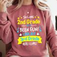 So Long 2nd Grade Here I Come 3rd Grader Graduation Comfort Colors Sweatshirt Crimson