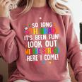 So Long 5th Grade Graduation Middle School Here I Come Kids Comfort Colors Sweatshirt Crimson