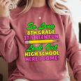 So Long 8th Grade Hello High School Graduation Comfort Colors Sweatshirt Crimson