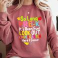 So Long Pre-K Kindergarten Here I Come Graduation Kids Comfort Colors Sweatshirt Crimson