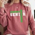 Soccer Senior Night Soccer Senior 2025 Graduation 14 Comfort Colors Sweatshirt Crimson