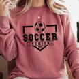 Soccer Senior Night Soccer Senior 2025 Graduation 30 Comfort Colors Sweatshirt Crimson