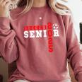 Soccer Senior Night Soccer Senior 2025 Graduation 5 Comfort Colors Sweatshirt Crimson