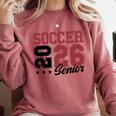 Soccer Senior Night Soccer Senior 2026 Graduation 71 Comfort Colors Sweatshirt Crimson