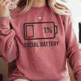 Social Battery 1 Shirt Introvert Anti Social Tee Gif Comfort Colors Sweatshirt Crimson Social Battery 1 Shirt Introvert Anti Social Tee Gif Comfort Colors Sweatshirt Crimson