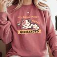 Social Meter Recharge Social Meter For Introverts Comfort Colors Sweatshirt Crimson Social Meter Recharge Social Meter For Introverts Comfort Colors Sweatshirt Crimson