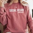 Social Vegan i Avoid Meet Introvert Sarcasm Gift Comfort Colors Sweatshirt Crimson Social Vegan i Avoid Meet Introvert Sarcasm Gift Comfort Colors Sweatshirt Crimson