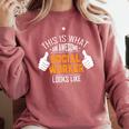 Social Work s Graduation Social Worker Men Comfort Colors Sweatshirt Crimson