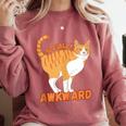 SOCIALLY AWKWARD FUNNY CAT ANTISOCIAL INTROVERT WEIRD Comfort Colors Sweatshirt Crimson SOCIALLY AWKWARD FUNNY CAT ANTISOCIAL INTROVERT WEIRD Comfort Colors Sweatshirt Crimson