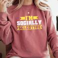 Im Socially Selective Introvert Comfort Colors Sweatshirt Crimson Im Socially Selective Introvert Comfort Colors Sweatshirt Crimson