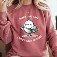 Sorry I Was Late I Didn't Want To Come Introvert Comfort Colors Sweatshirt Crimson