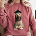 Spinone Italiano Dog Graduation Cap School Graduate Owner Men Women Kids Comfort Colors Sweatshirt Crimson