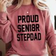 Stepfather SEN18R Graduation Party Stepdad Senior 2018 Shirt Comfort Colors Sweatshirt Crimson