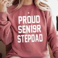 Stepfather SEN19R Graduation Party Stepdad Senior 2019 Shirt Comfort Colors Sweatshirt Crimson
