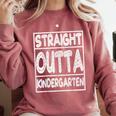 Straight Outta Kindergarten Shirt Great Graduation Idea Comfort Colors Sweatshirt Crimson