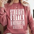Straight Outta Kindergarten TShirt Graduation Tee Comfort Colors Sweatshirt Crimson