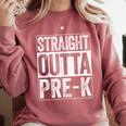 Straight Outta Pre-K Shirt Preschool Boy Girl Graduation Comfort Colors Sweatshirt Crimson