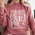 Straight Outta Pre-K T Shirt Graduation Class Of 2018 Comfort Colors Sweatshirt Crimson