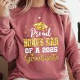 Super Proud Bonus Dad Of 2025 Graduate Graduation Family Comfort Colors Sweatshirt Crimson