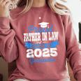 Super Proud Father In Law Of 2025 Graduate Graduation Family Comfort Colors Sweatshirt Crimson
