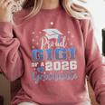 Super Proud Gigi Of 2026 Graduate Senior Graduation Family Comfort Colors Sweatshirt Crimson
