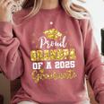 Super Proud Grandpa Of 2025 Graduate Graduation Family Comfort Colors Sweatshirt Crimson