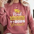 Super Proud Mommom Of 2025 Graduate Senior Graduation Family Premium Comfort Colors Sweatshirt Crimson