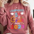 I Survived 5th Grade Graduation Class 2023 Elementary Comfort Colors Sweatshirt Crimson