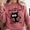 I Survived Animation School Graduation 2026 Comfort Colors Sweatshirt Crimson