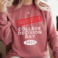 I Survived College Decision Day Graduation Class Of 25 Comfort Colors Sweatshirt Crimson