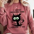 I Survived Engineering School Graduation 2026 Comfort Colors Sweatshirt Crimson