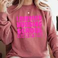 I Survived Nursing School Class Of 2018 Graduation Shirt Comfort Colors Sweatshirt Crimson