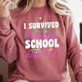 I Survived Nursing School Class Of 2025 New Nurse Graduation Comfort Colors Sweatshirt Crimson